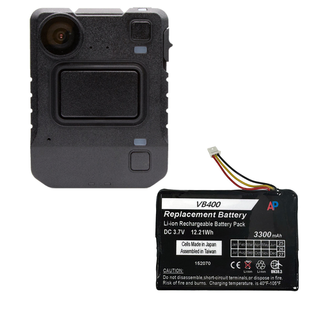 Replacement Battery for Motorola Watchguard VB400 Body Cam