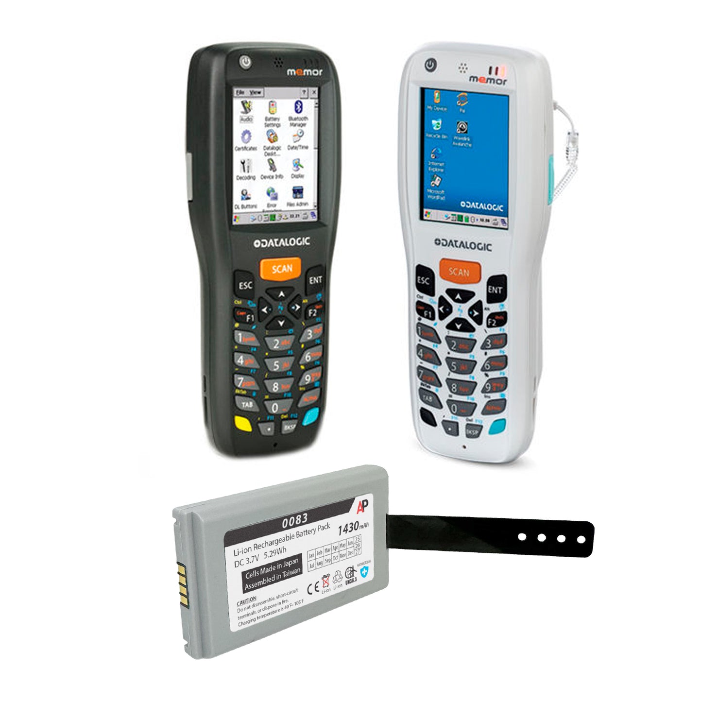 Datalogic Memor X3, Memor NFP Scanner Replacement Battery