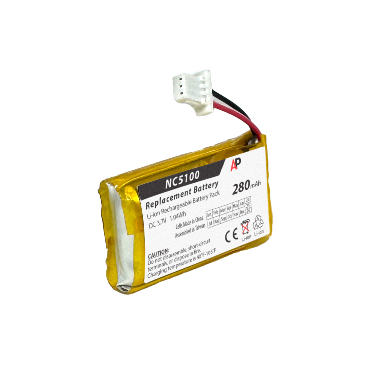 Nest Doorbell Wired Hello NC5100US, C1241290 Replacement Battery image 1