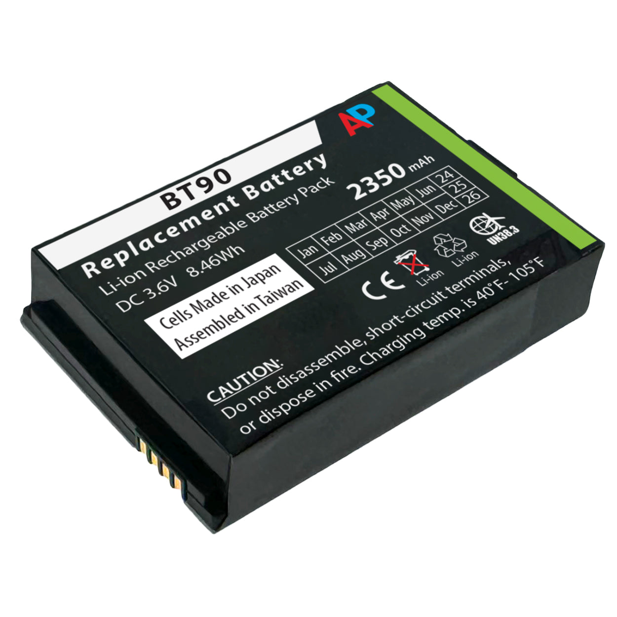 Replacement Battery for Motorola DLR and DLR1020 Two Way Radios - BT90 2350 mAh image 1