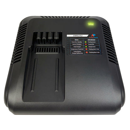 Charger AND Battery for DW0242 - Compatible for Stryker Power Pro XT, IT, TL Ambulance CotPower. Supply Included.