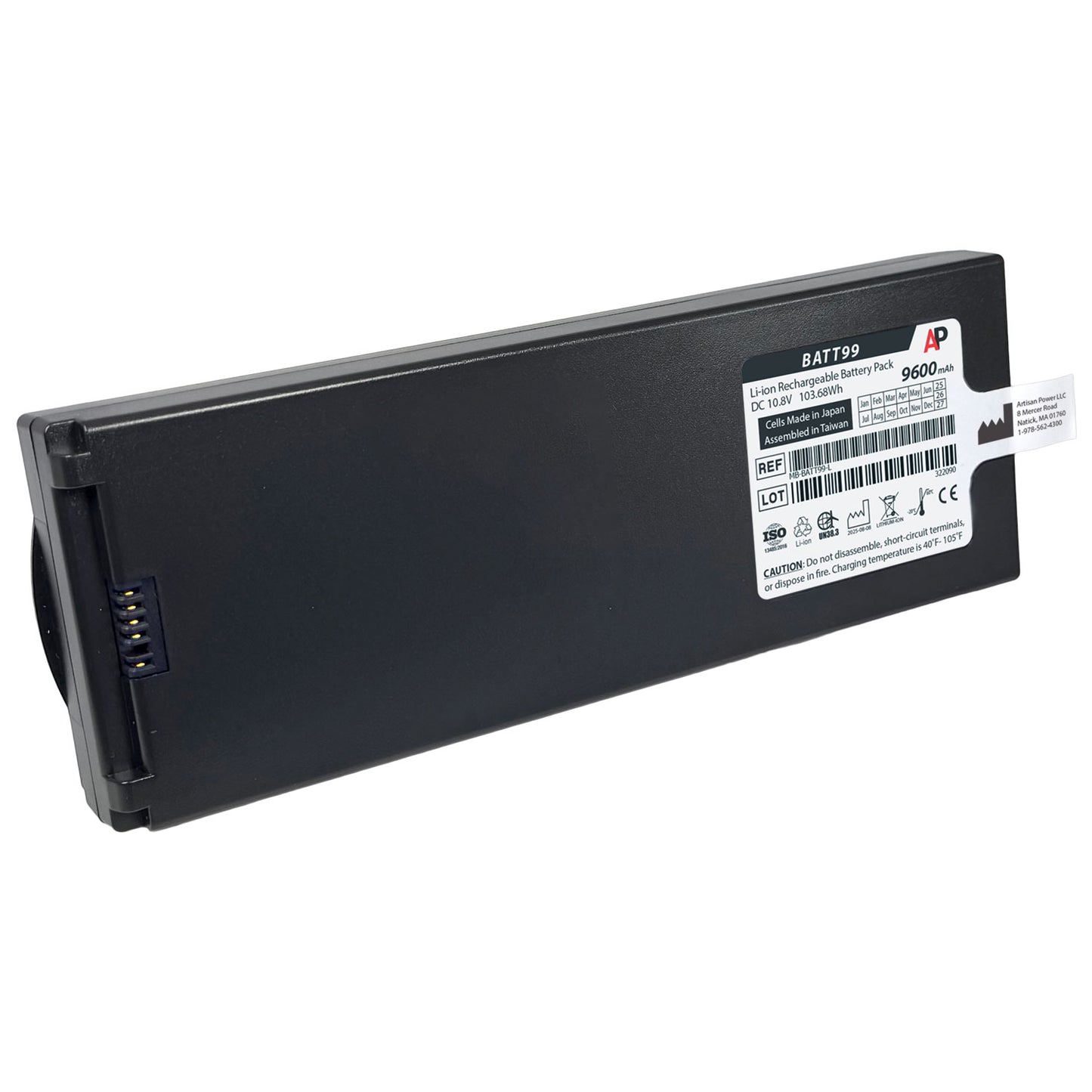 Welch Allyn VSM6000, Connex Vital Signs Monitor 6000 - BATT99, BATT69 Replacement Battery image 1