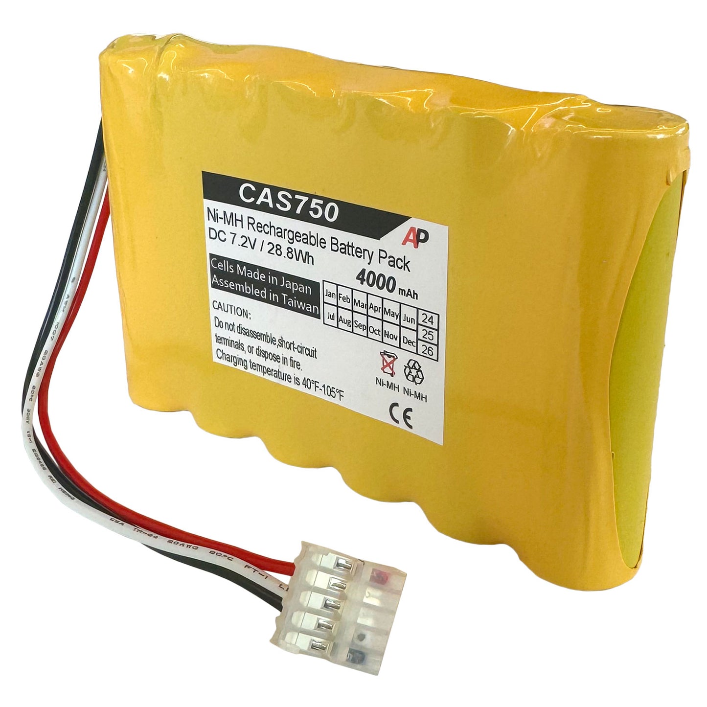 CAS Medical 940X Monitor, NIBP 730, 740, 750, 120336, 6036 Replacement Battery